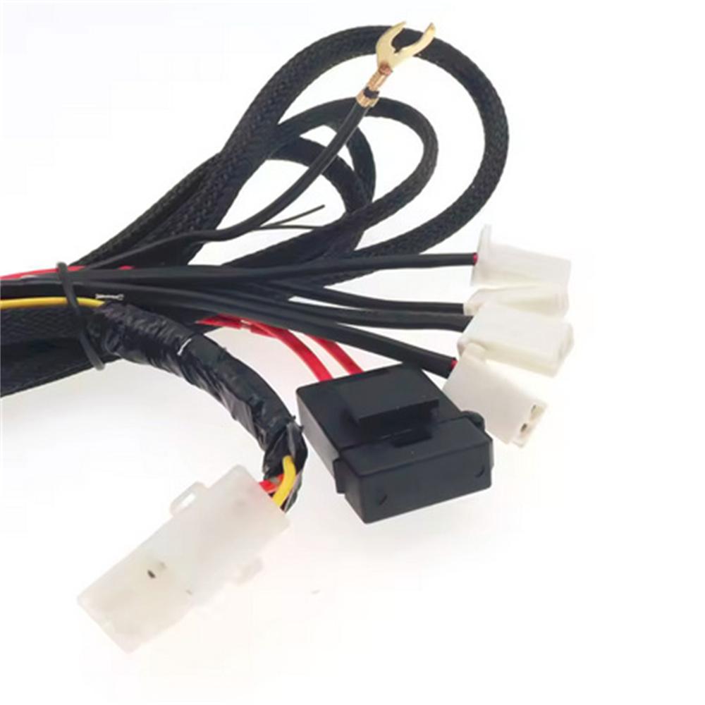1 Set 12V Car Seat Heating Pad Switch Wiring Harness Kit 3 Level Adjustable