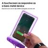 Waterproof Phone Pouch with Detachable Lanyard Transparent Floating Cell Phone Dry Bag Case Protector Beach Kayak Cruise Travel Essentials