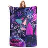 Super Warm BlanketGirls Boys Camping Cartoon Black Butler  Throw Blanket  Flannel Bedspread For Home Decor Sofa Bed Cover
