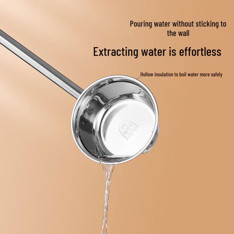 Extra Thick 304 Stainless Steel Long Handle Water Ladle