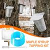 4Pcs Maple Syrup Tree Tapping Kit Maple Sap Elbow Set Tree Tap Filter Collection Tubes Collection Bag and Brush for Home Garden