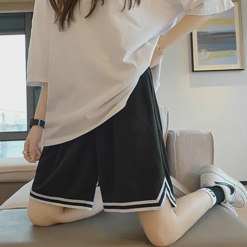 Girls' Loose Hong Kong Style Sports Shorts - Casual, Lightweight, Large Size, Ideal for High School Students & Running