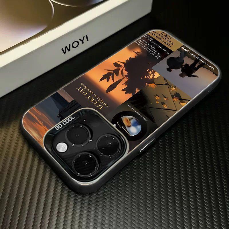 

Серебристый закат Чехол для телефона для пар для iPhone 17Pro & Air/16/15/14/13/12/11 iPhone 12 Pro Max