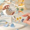 2/3/4-Tiers Plastic Necklace Earring Holder Jewelry Storage Display Tower Rack Necklace Earring Holder Display Stand