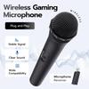 Mcbazel Karaoke Microphone Singing Gaming Karaoke Microphone Cordless Compatible with U Black PS5/XboxSeriesXS/Switch/PC/Wii/Wii -