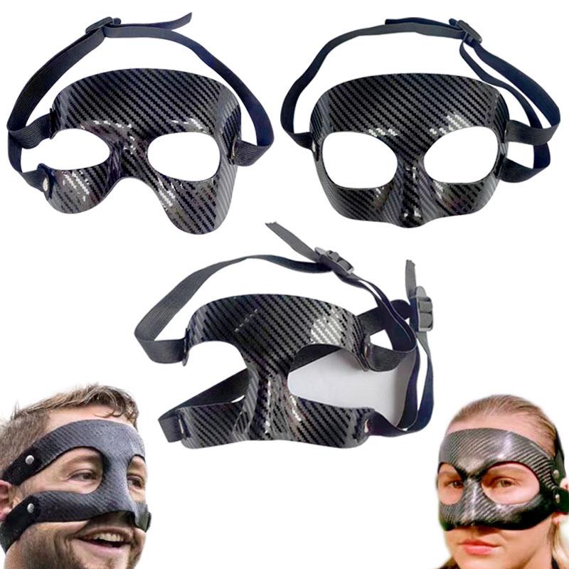 Unisex Sports Halloween Football Face Protector Mask - Ghost Design.