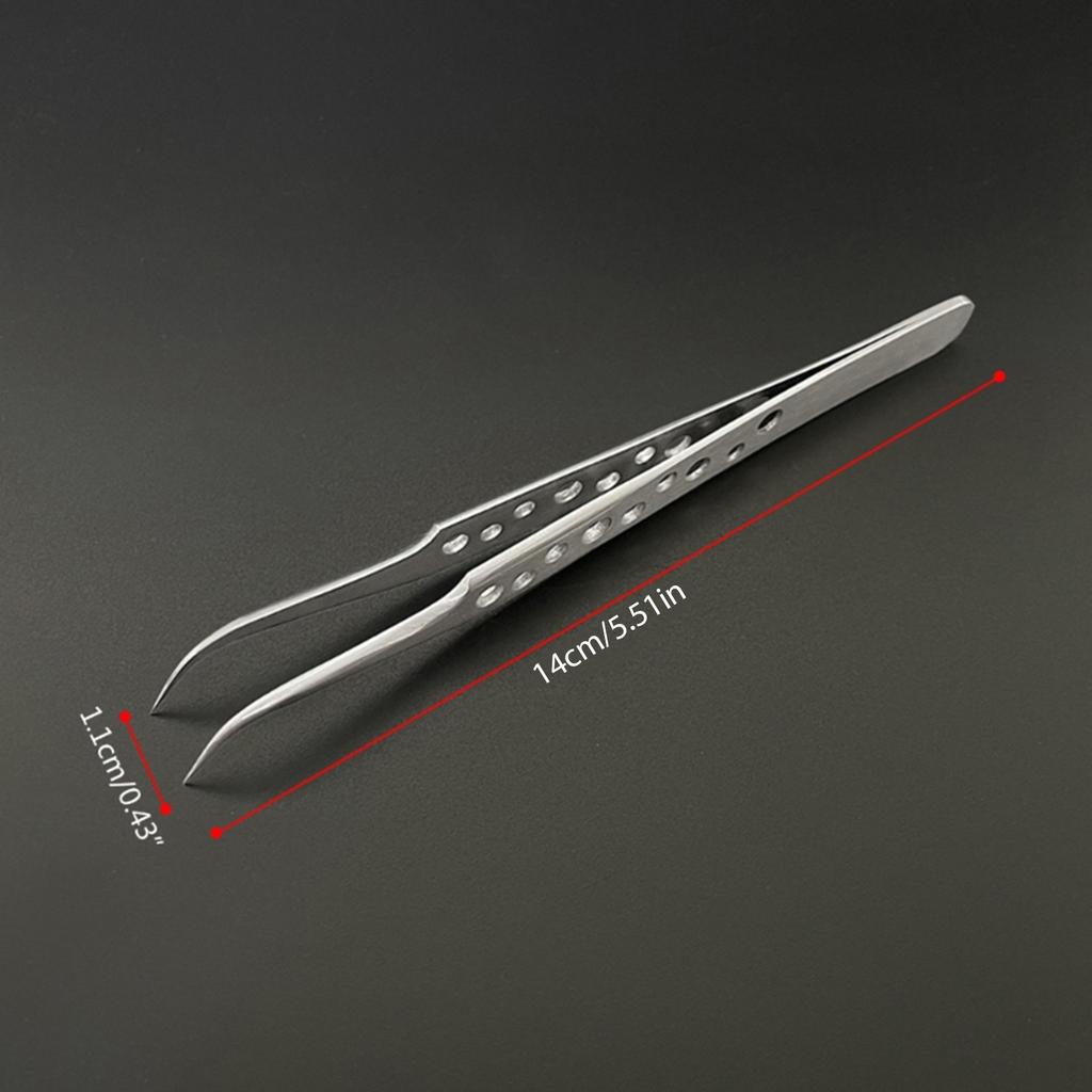 Electronics Industrial Tweezers Precision Curved Straight Tip Stainless Anti-static Forceps Phone Repair Hand Tool