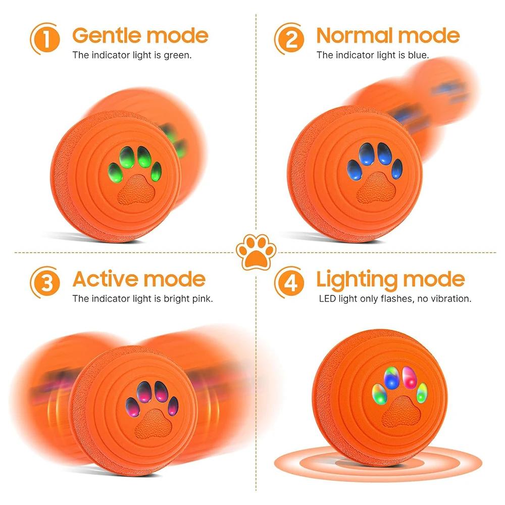 Interactive Dog Ball with Light Automatic Moving Bouncing Launcher Toys Active Rolling Ball for Puppy Small Medium Large Dogs