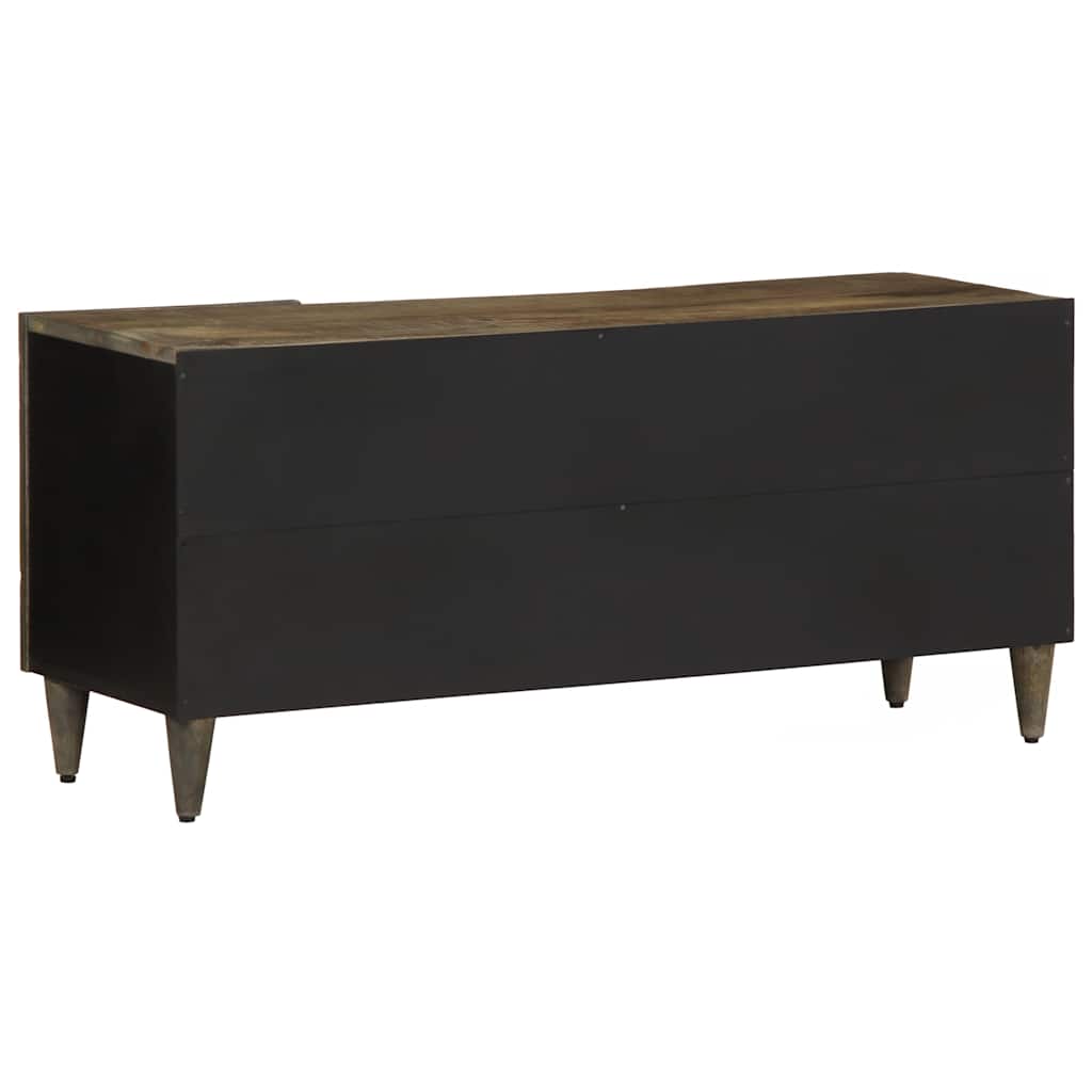Szafka Rtv Jasnoszara 105X33,5X46 Cm Drewno Lite Mango