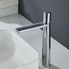 Single Handle Hot and Cold Deck Mounted Tall Brass Sink Mixer Round Gold Brushed Bathroom Modern Wash Basin Faucet Tap