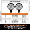 For 2007-2015 BMW Mini Cooper (R55 R56 R57 R58 R59) Front Fog Light Lamps (Without Bulb) 63172751295