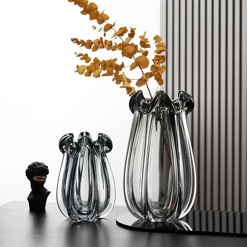 Modern Light Luxury Flower Glass Hydroponic Vase Ornament