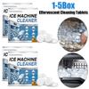 12pcs/box Ice Machine Cleaner Maker Descaler Ice Machine Cleaning Tablets for Countertop Deep Cleaning Remove Odor
