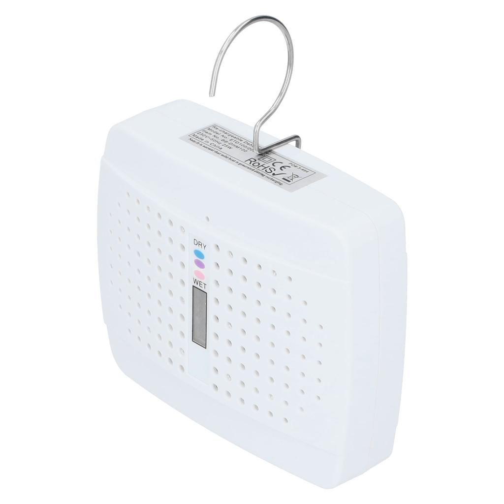 Mini Dehumidifier Reusable Mute Bookcase Wardrobe Moisture Absorber Equipment White