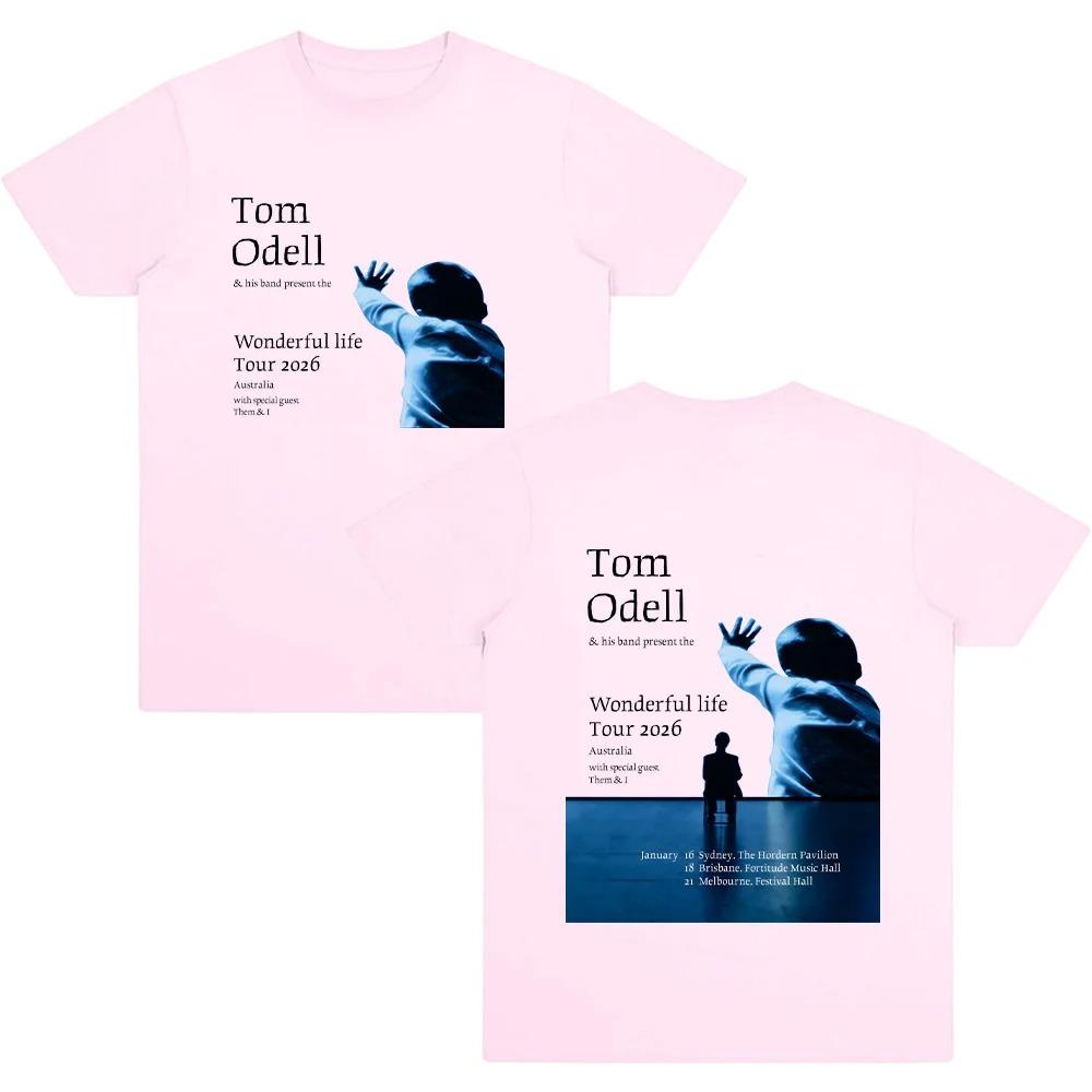 

Tom Odell Wonderful Life Tour 2026 TShirt Womens Summer Stylish Hip Hop 100 Cotton Oversized Crewneck Short Sleeve Tee 4XL
