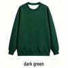 Unisex Heavyweight Cotton Crew Neck Sweatshirt - Minimalist Japanese Style