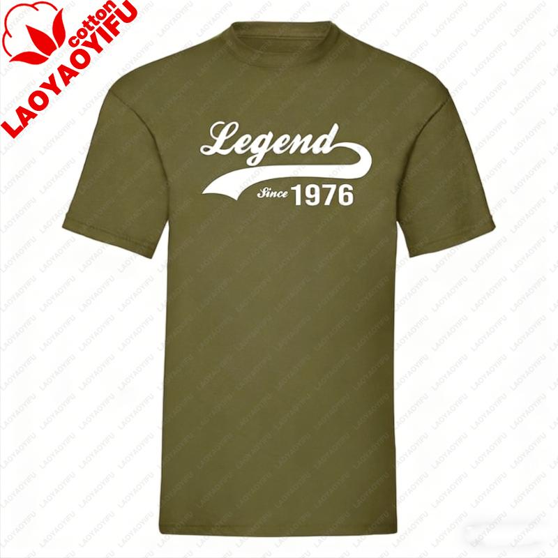 Legend Since Graphic TShirt Perfect 50th Birthday Gift for Men  Women Vintage 1976 Year Old Shirt Unique Idea Streetwear
