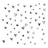 1pc Black Heart Wall Decals - Self-Adhesive Vinyl Heart-Shaped Stickers for Romantic Home Decor for Bedroom, Living Room, or Valentine's Day Wall Art