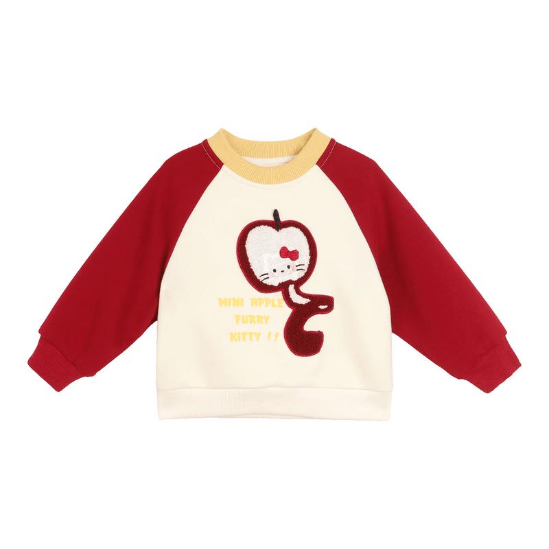 LUSON Baby Girl s Cartoon Raglan Sweatshirt 110
