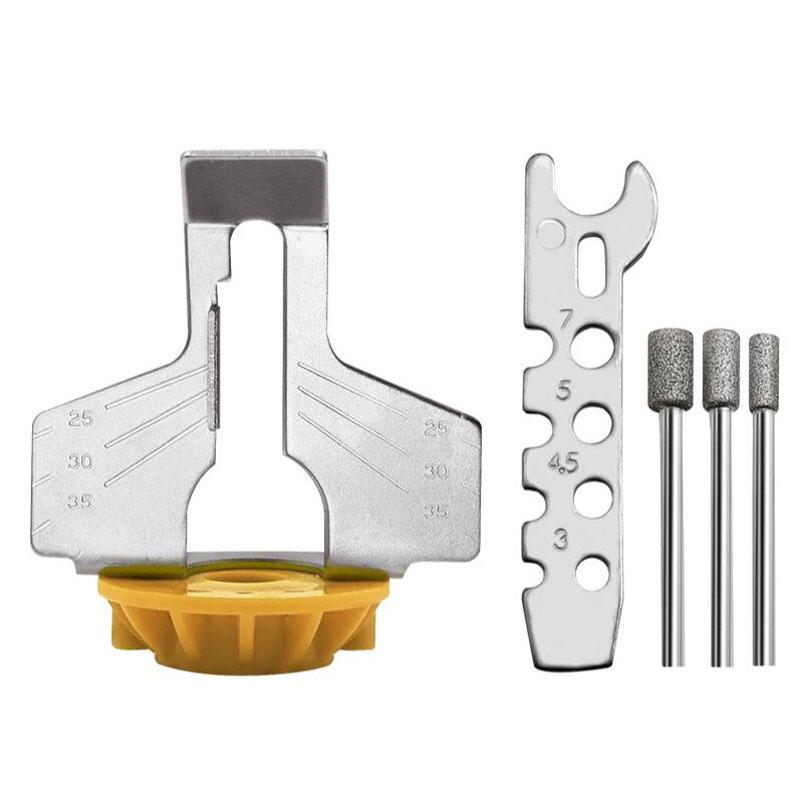 

Набір для заточування ланцюгової пили Електрична шліфувальна машина Насадка для заточування та полірування Набір інструментів для ланцюгів пили Розпродаж інструментів для деревообробки Pack of 1 жовтий