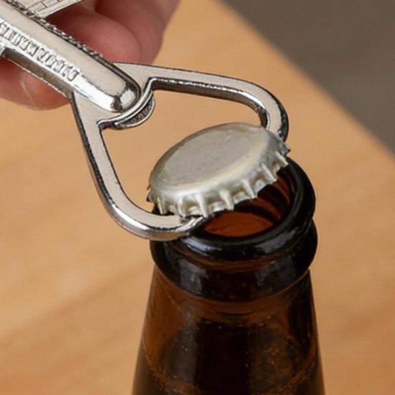 Airplane Bottle Opener Keychain Metal Aircraft Model Keychain Fun Bag Charm Novelty Bottle Opener Gift