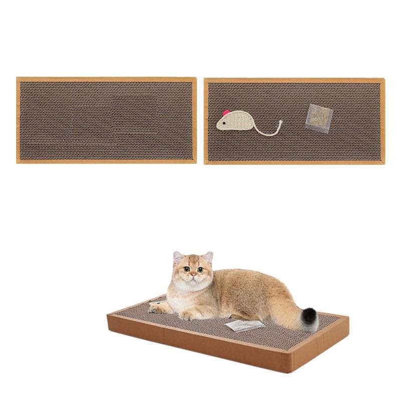 Corrugated Cardboard Scratching Board Cats With Sisal Surface Catnip Infused Toy - Indoor Pet Entertainment Claw