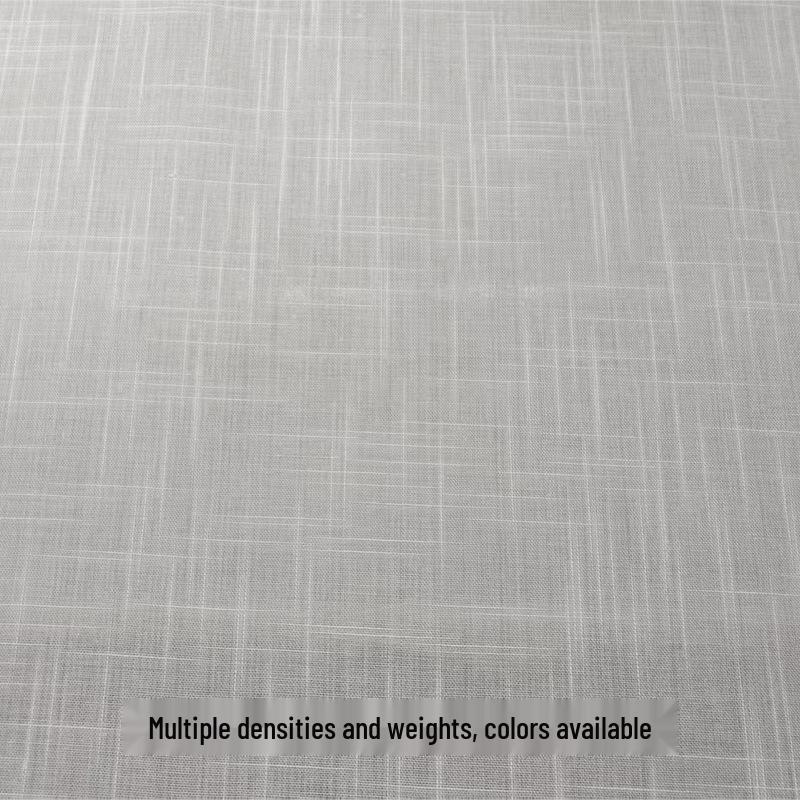 Polyester Bamboo Blend Imitation Linen Fabric for DIY Lampshades, Tablecloths, Handbags, and Sand Fabric.