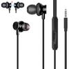 KASELIN Wired Earphones with 3.5mm Jack, 3m Cable, Gaming Earphones with Microphone, HiFi Sound Quality, Volume Control, Clear Calls, High Noise