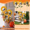 Head Simulation Sunflower Garden Decoration Patio Yard Decoration,Halloween Yard Decorations,Artificial Flowers