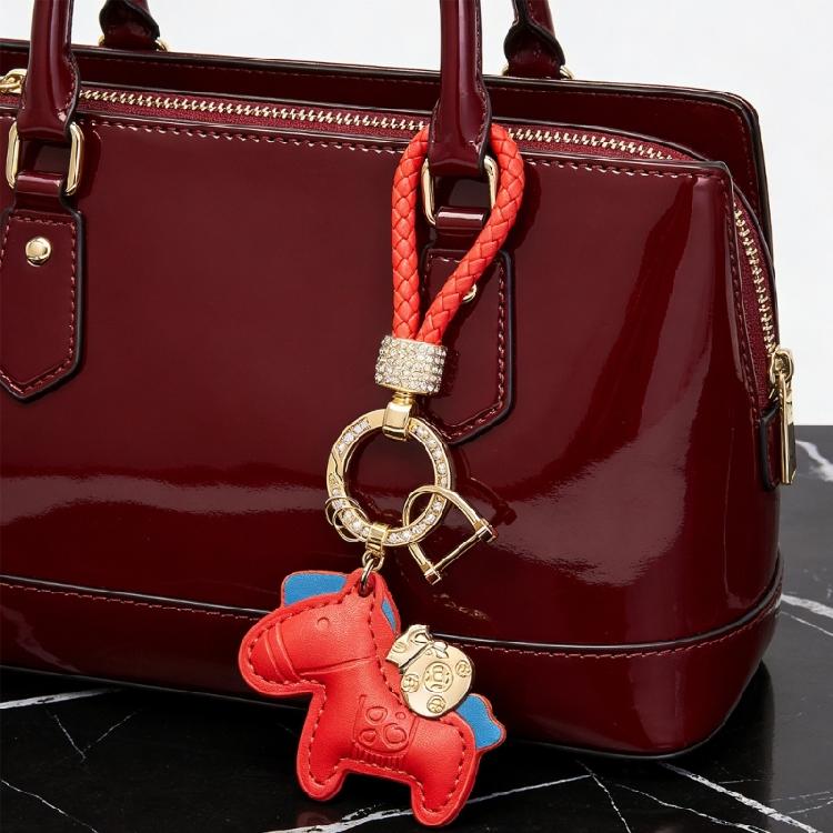 Travel Horse Keychain Craft Of Leather And Alloy Great For Keys Bags