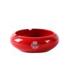 Engravable Ceramic Wedding Ashtray - Creative Red Design for Home or Living Room