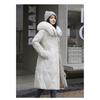 Slim-fit Big Fur Collar Mid-length Over-the-knee Padded Jacket Thickened Jacket