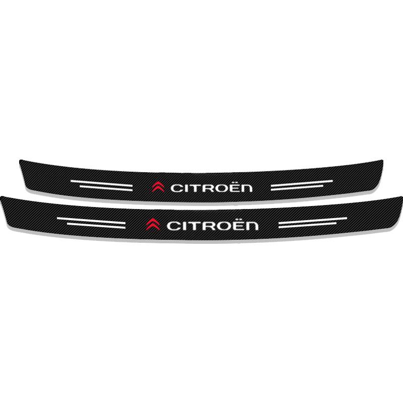 1 st Kolfiber Bil Bakre Stötfångare Bagagelucka Skydd Skyddad 3D Klistermärke För Citroen C1 C2 C3 C4 C5 C6 C8 C4L DS3 DS4 DS5 LS DS6 Picasso