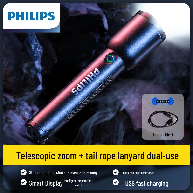 Rechargeable High-Brightness Multifunctional Flashlight with Long Battery Life for Indoor & Outdoor Use