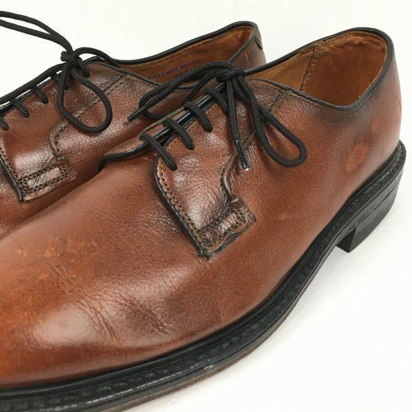 70s-80s USA Vintage Rare BRITISH WALKERS Plain Toe Business Shoes Brown size 9D 26.5-27.0 Men's(USED)