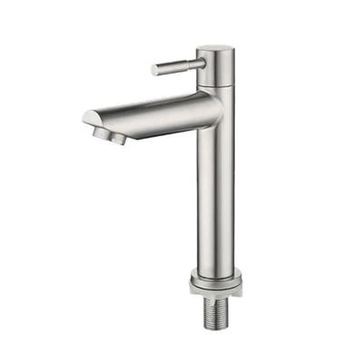 SIBOMU 304 SS Single Cold Bathroom Basin Faucet