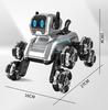 Stunt Remote Control Car: 8-Wheel Intelligent Mechanical Dog with Gesture Sensing for Kids