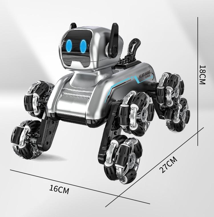 Stunt Remote Control Car: 8-Wheel Intelligent Mechanical Dog with Gesture Sensing for Kids