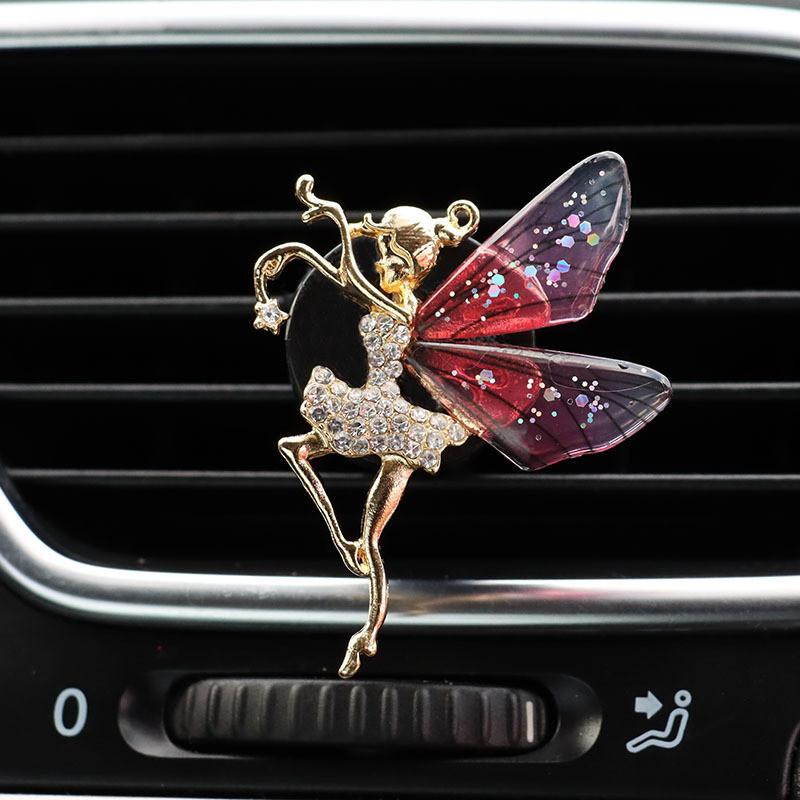 Exquisite Legierung Strass Biene Schmetterling Libelle Auto Lüftungsschlitz Parfüm Clip