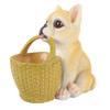 Cute Dog Ornament Entry Key Storage Basket Puppy Statue for Living Room Entrance   Decoration