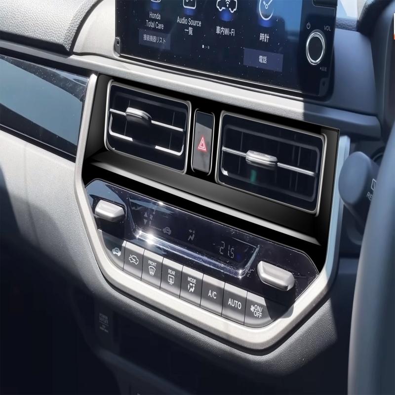 For HONDA WR-V WRV 2024 2025 ABS piano black interior accessoires  door handle window control panle Handbrake air outlet cover