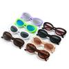 Winter Oval Sunglasses, Retro Simple Round Glasses, Personalized Versatile Y2K Sunglasses
