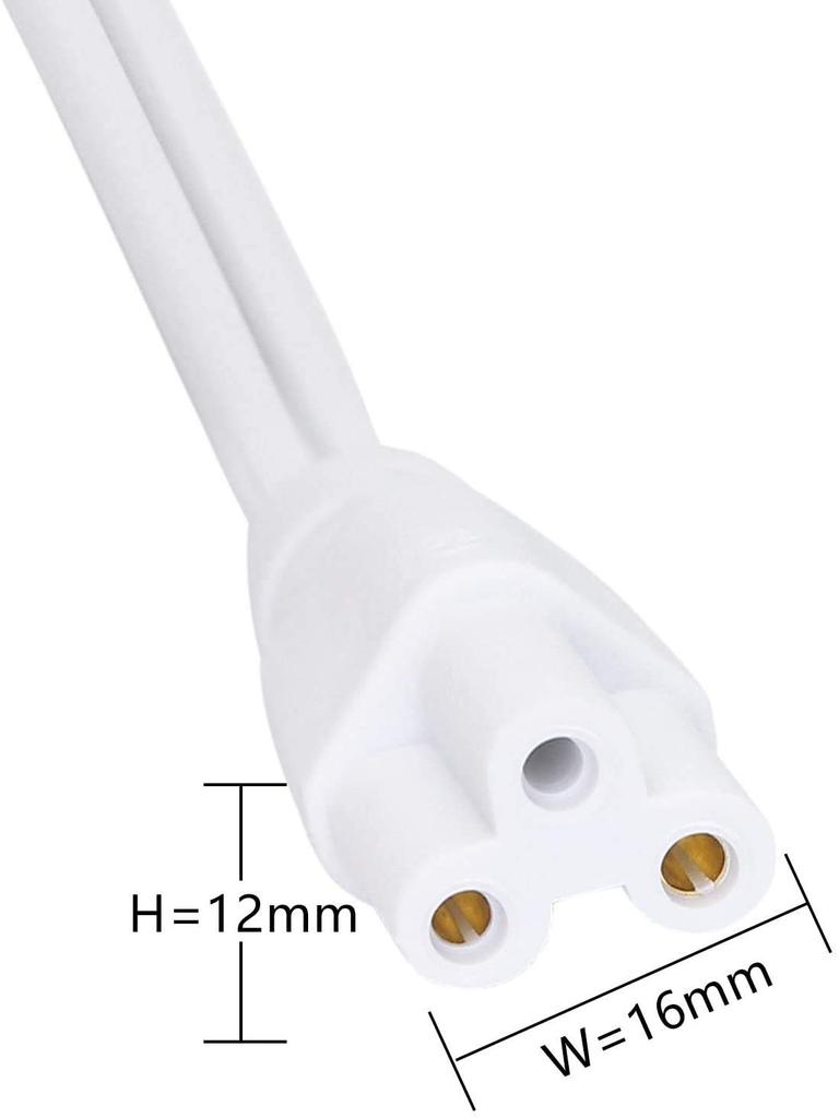 SinLoon T5 T8 LED Wire Connector Power Cord LED Tube Power Extension Cord with Switch for US LED T5 T8 Light Tube Integrated LED Lighting Fixture