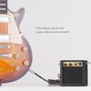 Wooden Mini Guitar Amplifier Amp Speaker 5W with 6.35mm Input 3.5mm Headphone Output Supports Volume Tone Adjustment