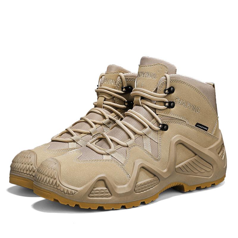 XG NEW Military boots men Outdoor High top Hiking Shoes Men Sports Tactical Boots Wear-Resistant Camping Sneakers men Size 39-46