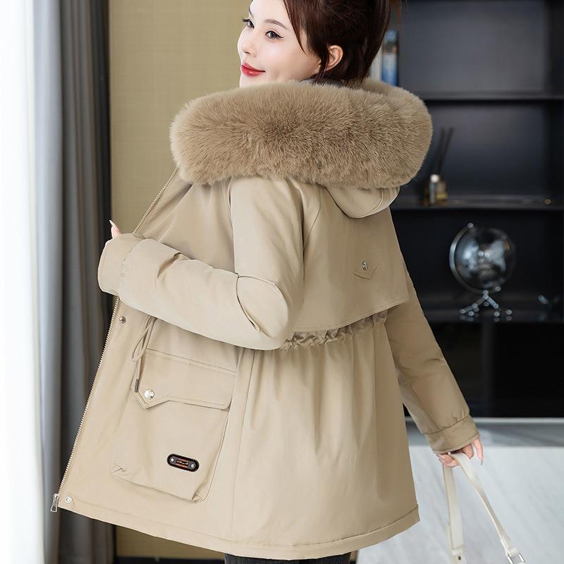 DAFIFY Moda damska Casual Jesień Zima Jednolity kolor Nadruk Długi rękaw Kurtki i płaszcze Płaszcze puchowe