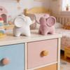 Resin Elephant Figurines Elephant Statues Animal Sculptures Collectibles Table Ornament for Home Office Decorations