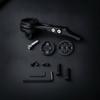 Bike Computer Extension Mount Ebony Front-Facing with Adapters