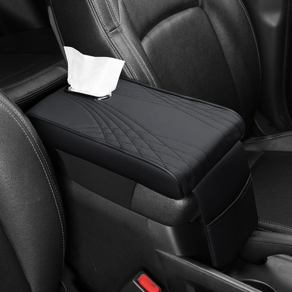 

PU Leather Armrest Pad Thicken Arm Rest Protection Cushion Car Center Console Protector Cover Car