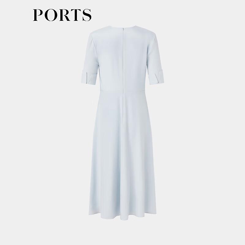 PORTS Women's Elegant V-Neck Midi Dress